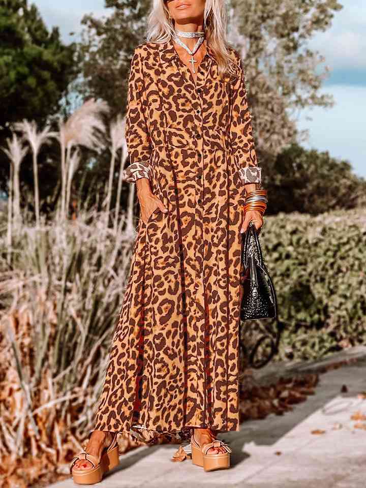 LuLaRoe Womens Size 3XL Brown Maria Leopard Print Maxi Dress S/s NWT U –  Parsimony Shoppes